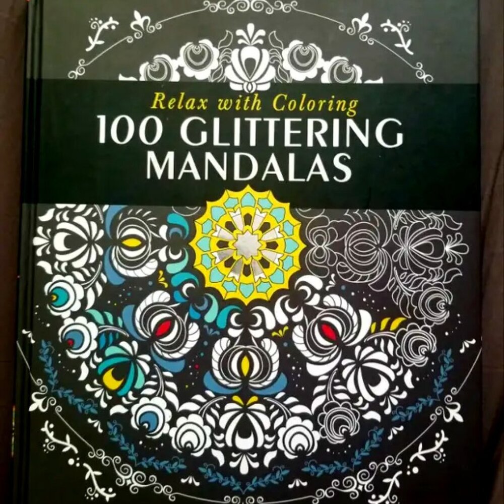 Book "Relax with Coloring 100 Glittering Mandalas"